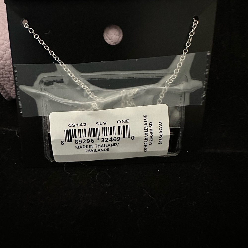 Coach Silver Necklace with Pink Accents - Picture 3 of 3